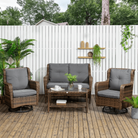 Pieces Patio Furniture Set