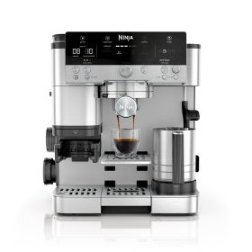 Cafe Premier Series, Stainless Steel Espresso Machine and Drip Coffee Maker with integrated Coffee Grinder and Milk Frother
