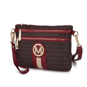 MKF Collection Tarren Signature Crossbody/ Wristlet by Mia k (Color: Red, Material: Polycarbonate)